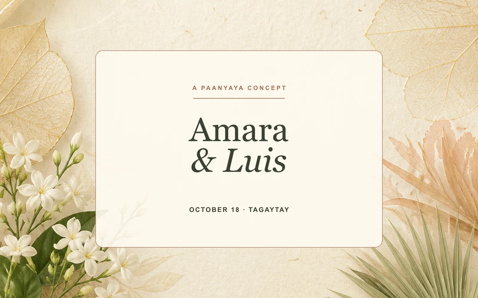 Desktop preview of Modern Filipino Wedding