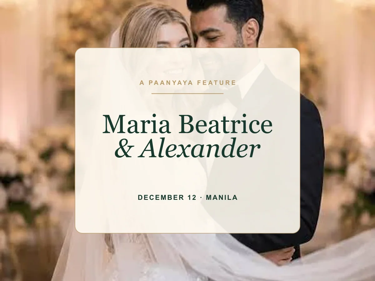 Maria Beatrice and Alexander in a Modern Filipiniana wedding portrait