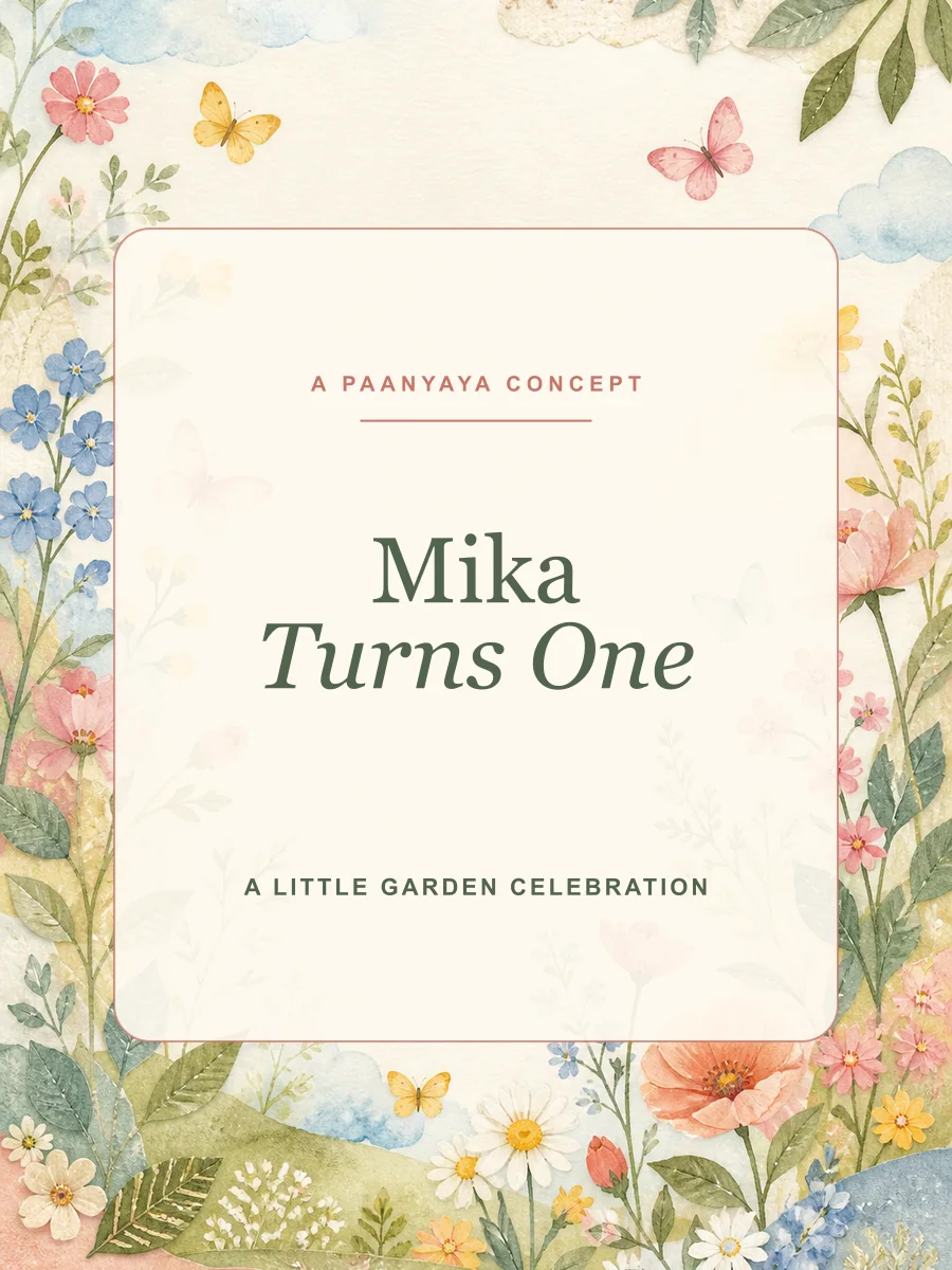 Mobile preview of Storybook Garden First Birthday